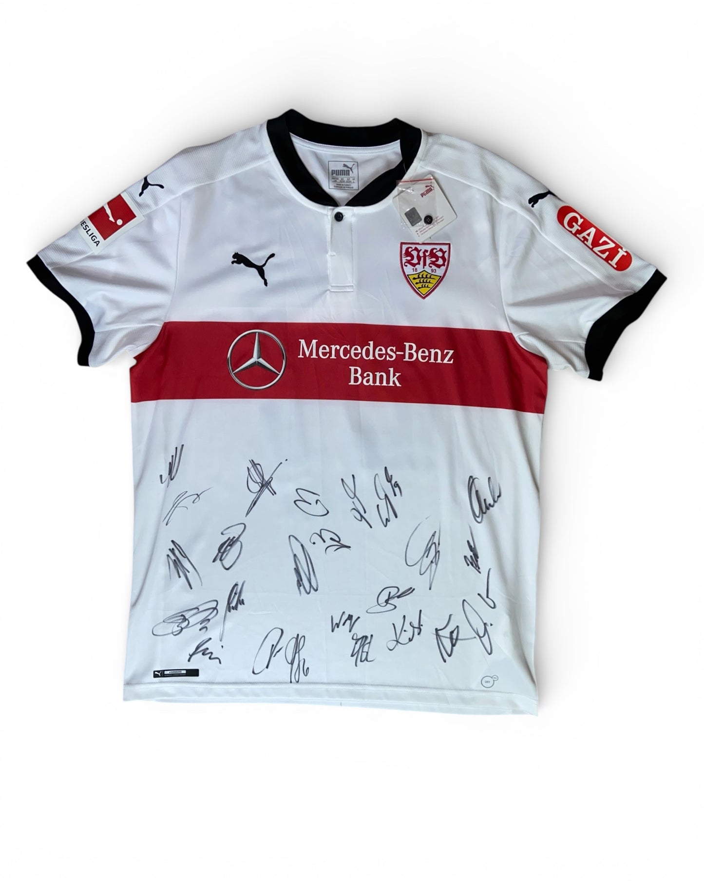 Gomez, VfB Stuttgart Heimtrikot 2017/2018 (XL) Neu mit Etikett, Teamsigiert