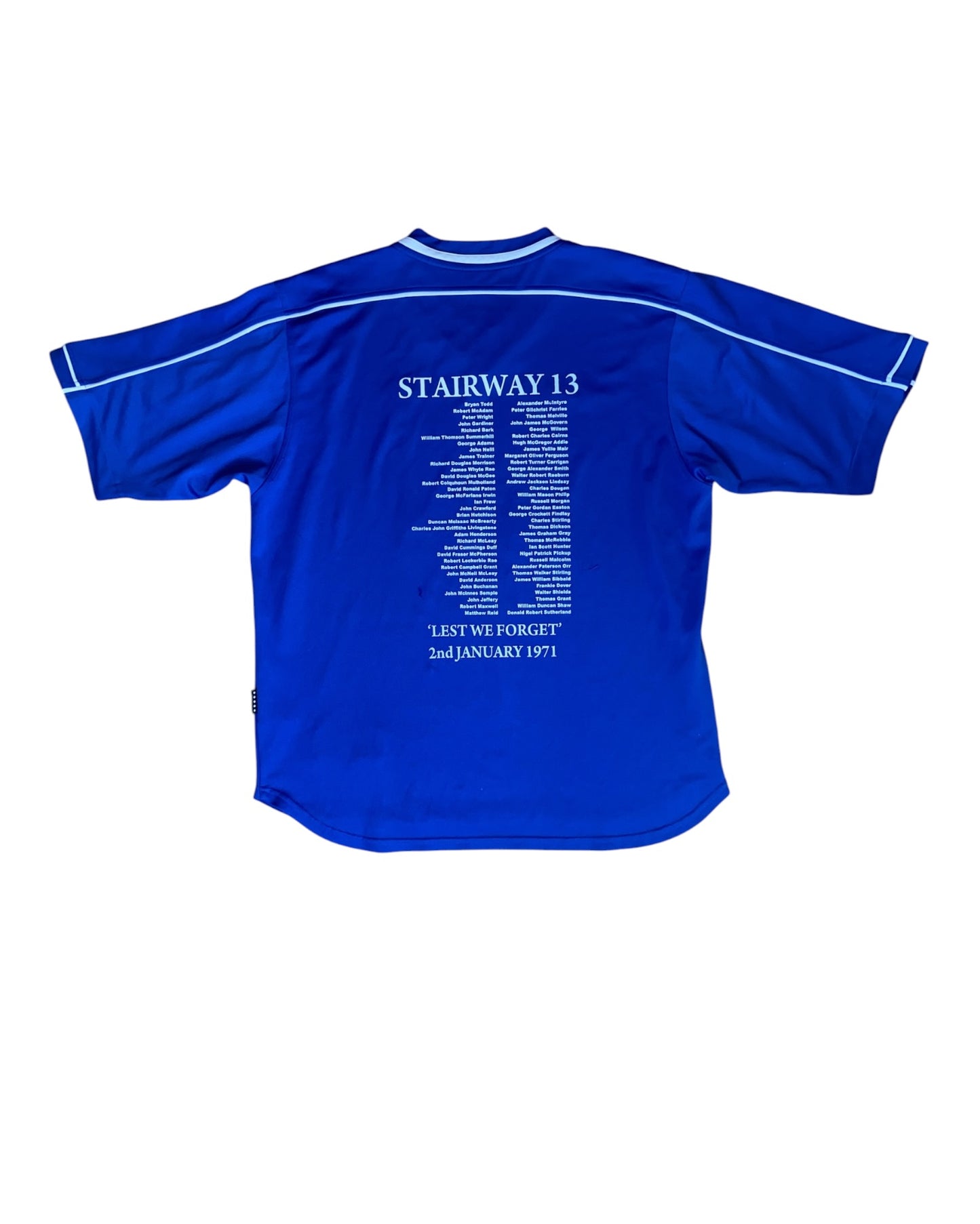 Rangers Heimtrikot 2000/2001 (XL) mit Sonderflock