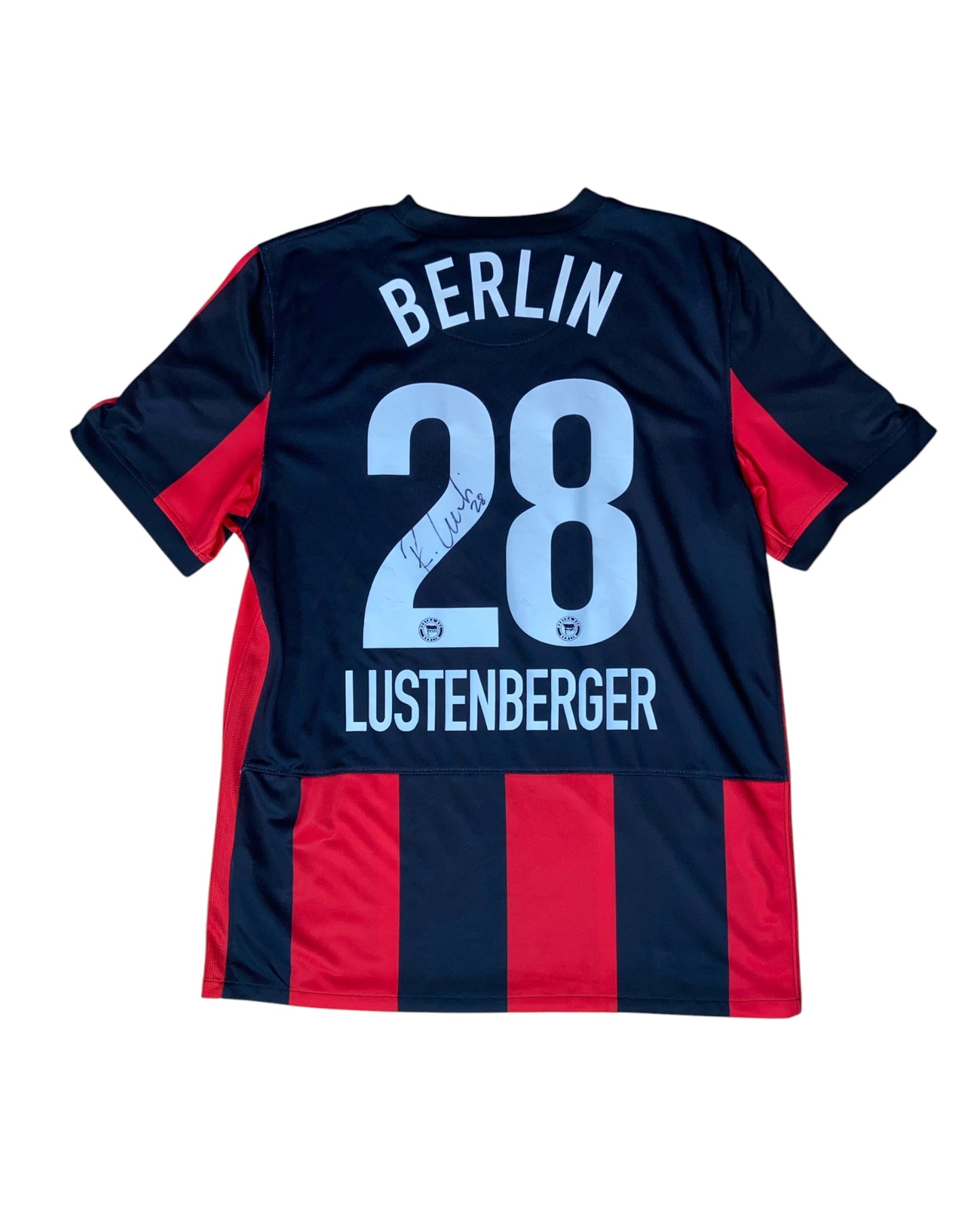 Lustenberger, Hertha BSC Auswärtstrikot 2009/2010 (M) mit Unterschrift
