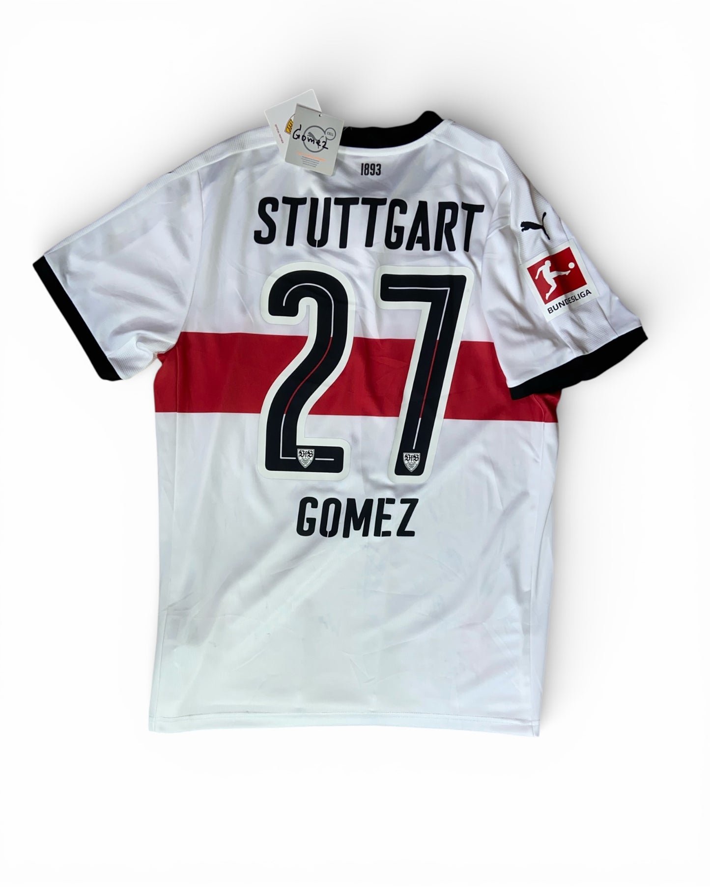 Gomez, VfB Stuttgart Heimtrikot 2017/2018 (XL) Neu mit Etikett, Teamsigiert