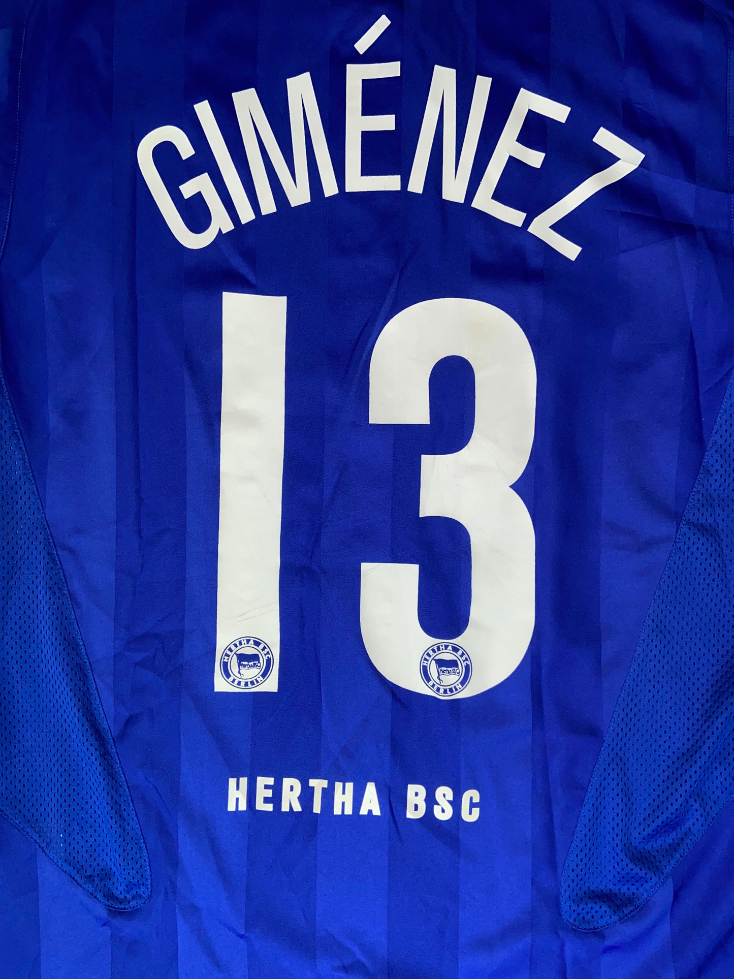 Gimenez, Hertha BSC Heimtrikot 2005/2006 (L) Matchworn/Matchprepared