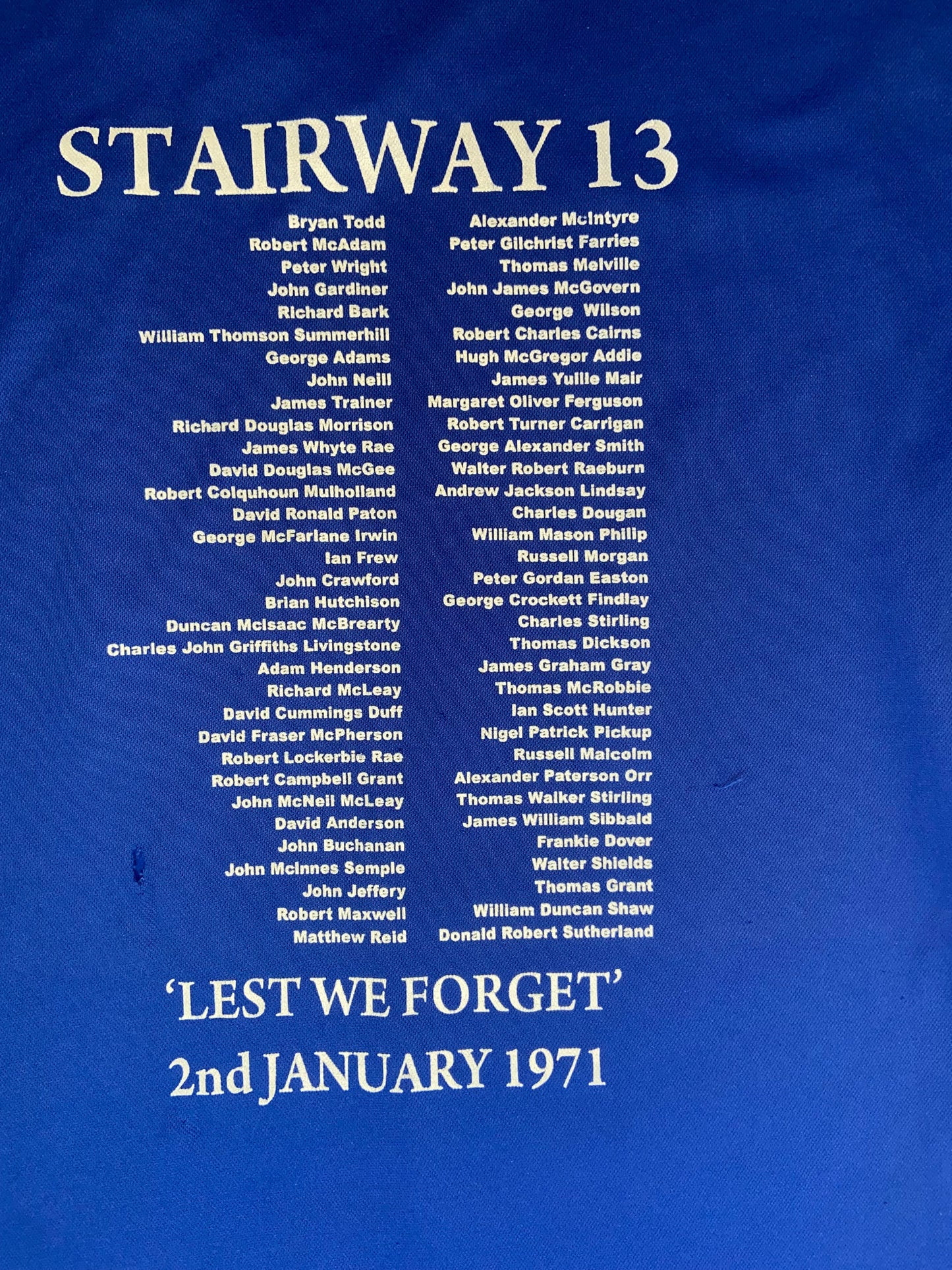 Rangers Heimtrikot 2000/2001 (XL) mit Sonderflock