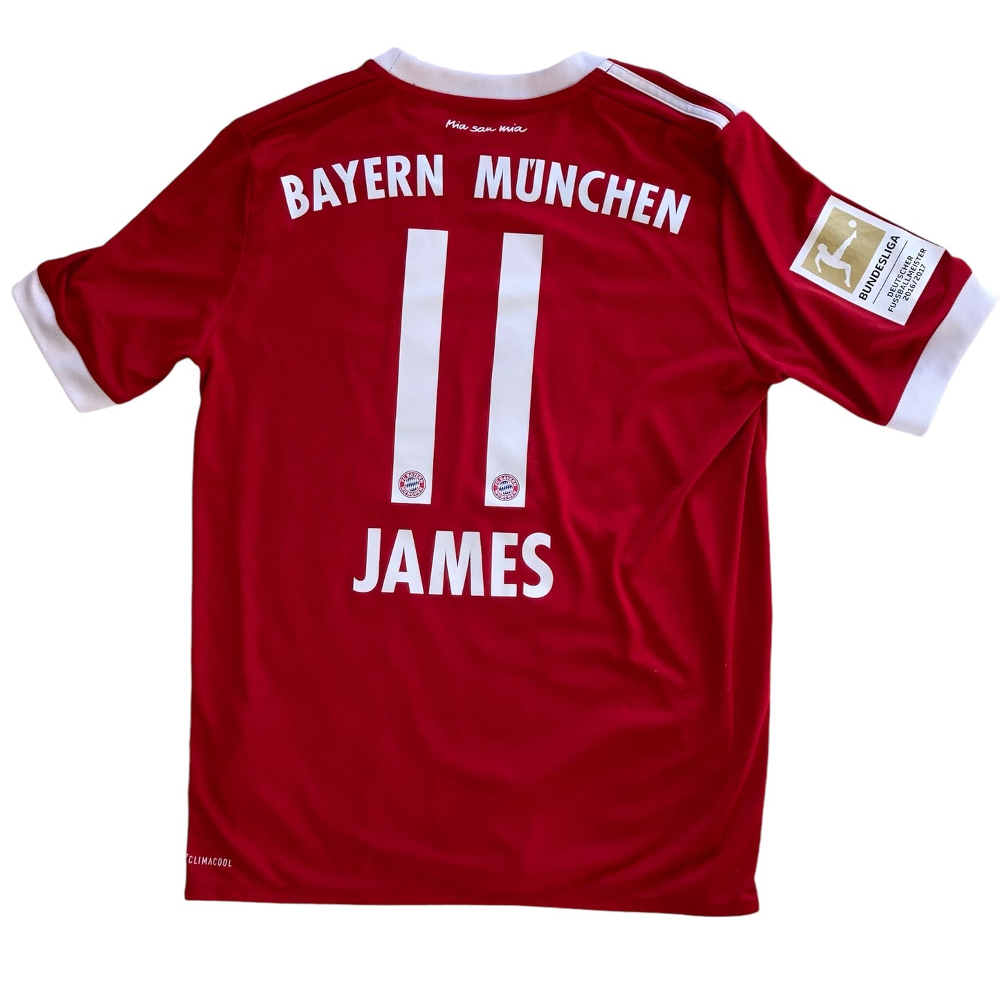 FC Bayern, James Heimtrikot 2017/18 (Jugend-XL/wie S)