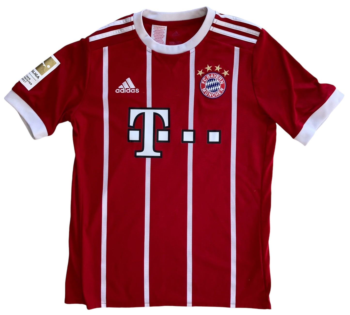 FC Bayern, James Heimtrikot 2017/18 (Jugend-XL/wie S)