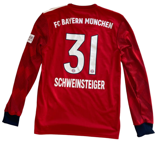 Schweinsteiger, FC Bayern Heimtrikot 2018/19, (S)