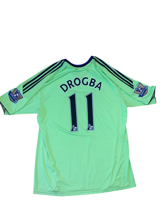 Drogba Chelsea Dritt-Trikot 2010/11 (XXL) mit PL-Badges