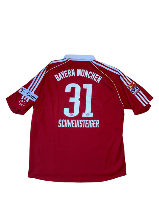 Schweinsteiger Bayern München Heimtrikot 2005/2006 (XXL) mit BL/Meisterschafts-Badge